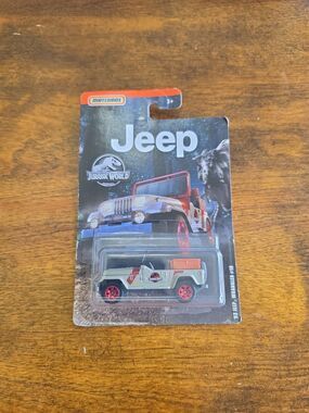 Matchbox Jurassic Park '93 Jeep Wrangler Tan 2019 Diecast Screen Time New